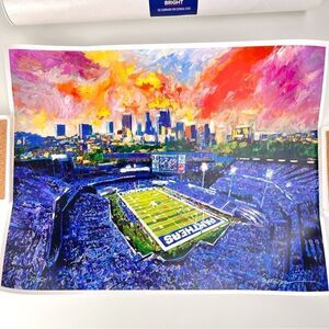 Georgia State Stadium Print by Steven Lester "Our Town Our Team Our Time” Poster